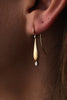 18ct yellow and white gold diamond drop earrings