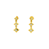 18ct yellow gold diamond drop earrrings