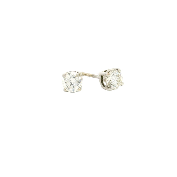 18ct white gold diamond stud earrings