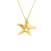 18ct yellow gold diamond starfish pendant