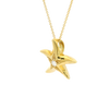 18ct yellow gold diamond starfish pendant