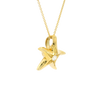 18ct yellow gold diamond starfish pendant