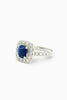 18ct white gold blue sapphire dress ring