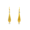 18ct yellow and white gold diamond drop earrings