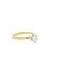 18ct yellow and white gold diamond engagement ring