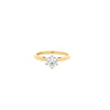 18ct yellow and white gold diamond engagement ring