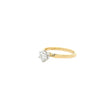 18ct yellow and white gold diamond engagement ring