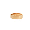 9ct rose gold square shaped gents wedding ring