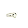 Platinum diamond and black enamel dress ring