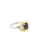 18ct yellow and white gold mauve sapphire dress ring